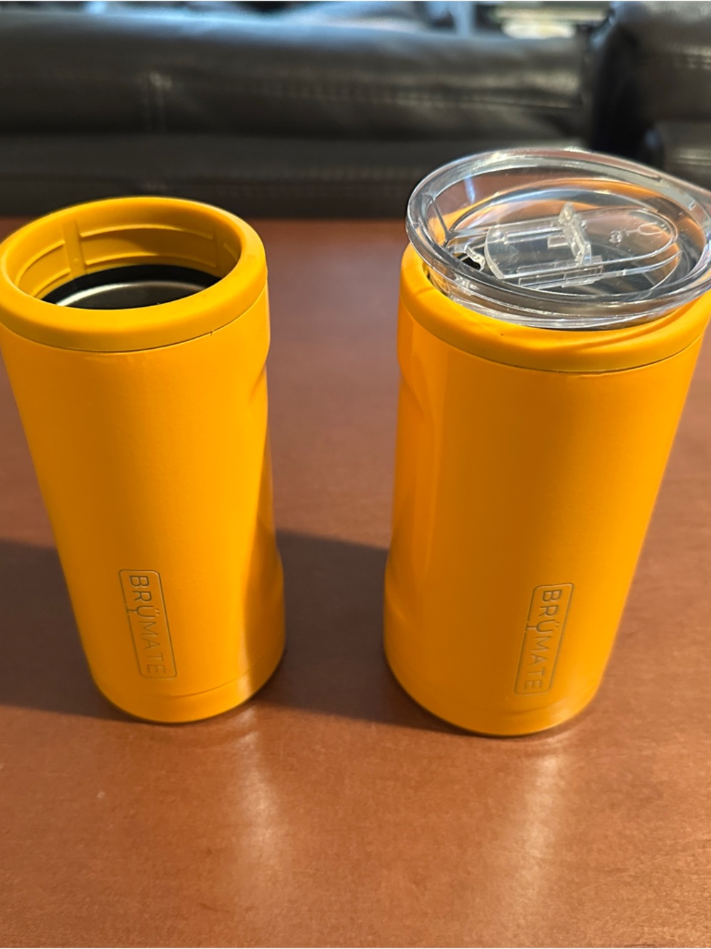 Brumate Orange Insulated Tumblers — Double-Wall Travel cups/koozies